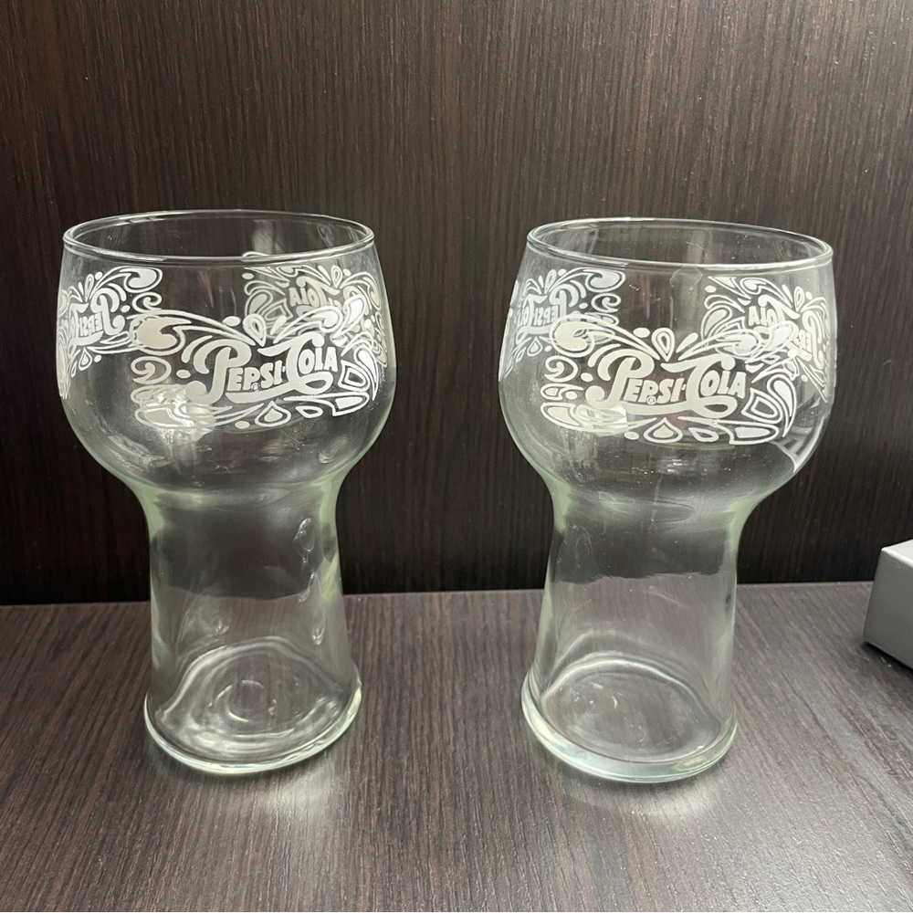 Pepsi-Cola Vintage‎ Fountain Drinking Soda Glass Tumbler Bell Shape